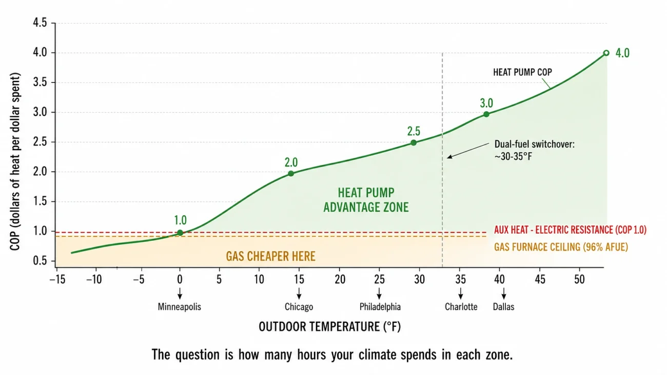 COP Temperature Curve