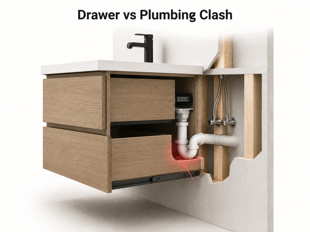 Drawer Vs Plumbing Clash