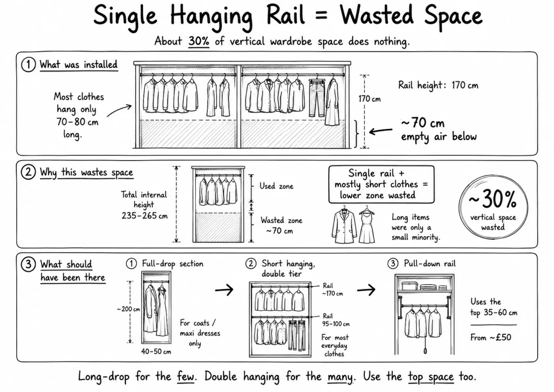 Single Hanging Rail