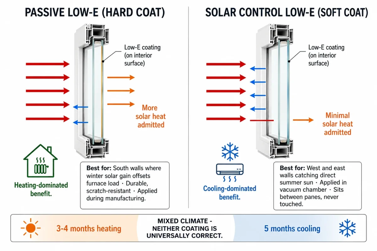 Two Types of Low-E Coatings