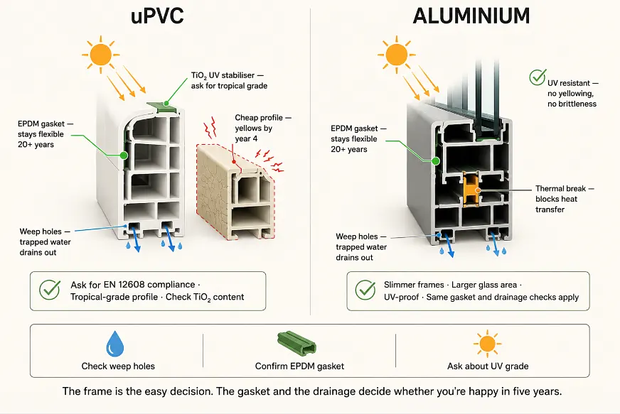 uPVC vs Aluminium Windows: Forget the Brochure, Here's What a Monsoon Actually Does to Each
