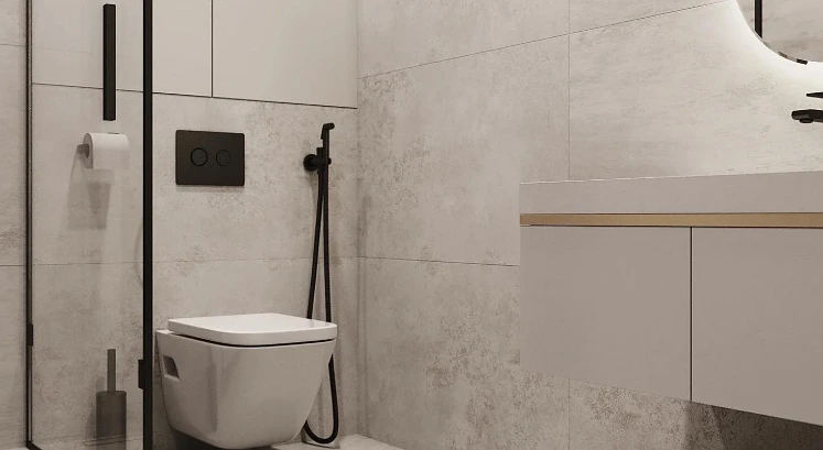 Contrast with Matte Black Fixtures