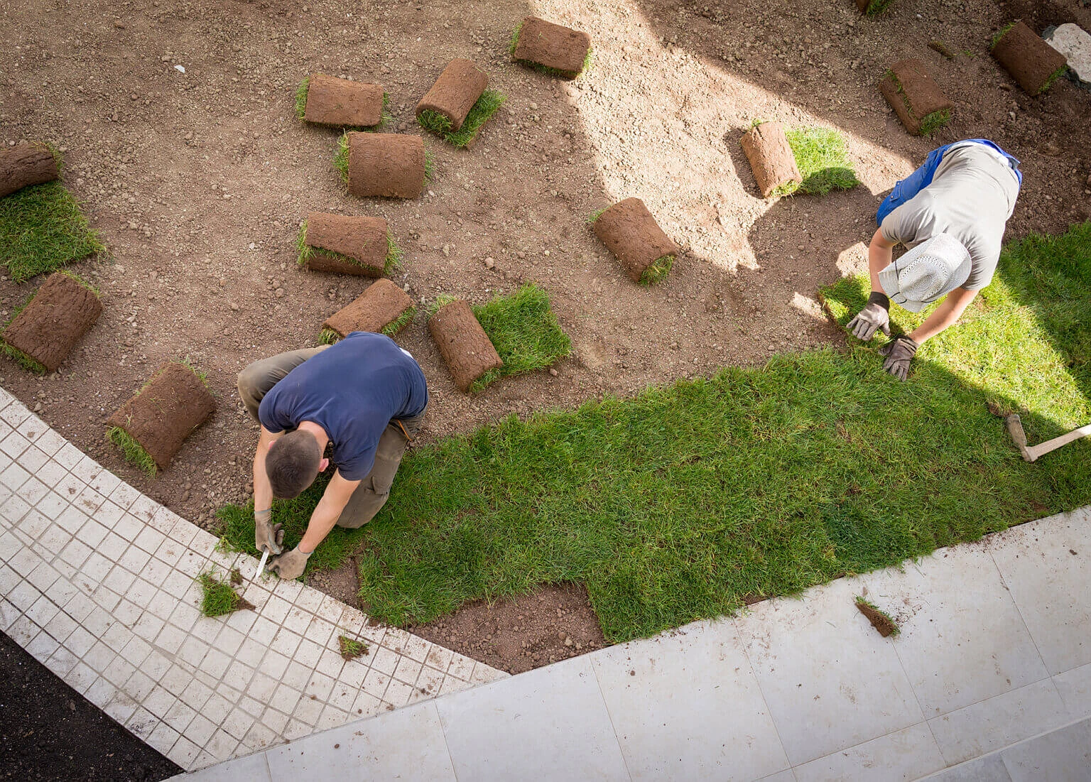 soil preparation before laying sod