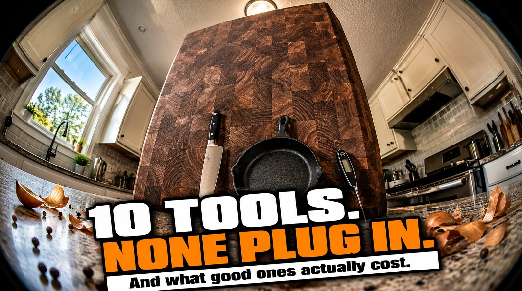 Ten things, counted properly, and not one of them needs an outlet