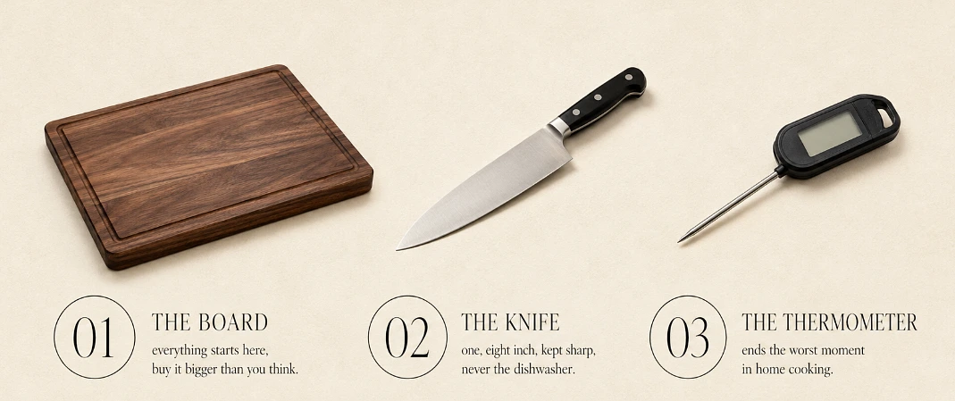 Two of these are in your hands at every meal, and the third one rescues the meals with witnesses